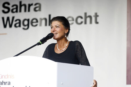 Wahlkampfveranstaltung des BSW in Duisburg