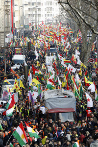 Kurden-Demo in Köln