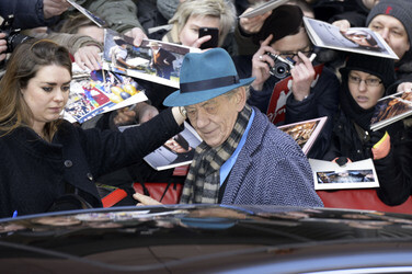 'Mr. Holmes' Pressekonferenz Abfahrt, Berlinale 2015