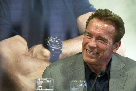 Arnold Schwarzenegger Pressekonferenz in Madrid