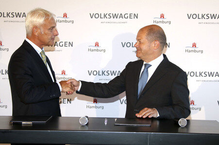 Unterzeichnung eines Memorandum of Understanding in Hamburg