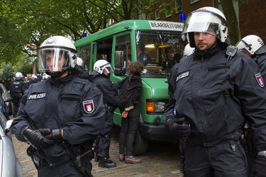 Hausbesetzer-Demo auf St. Pauli, Hamburg