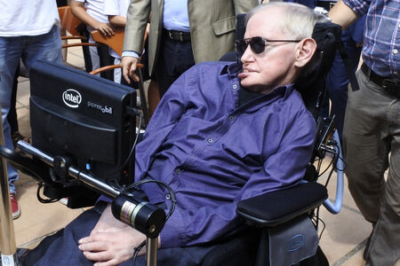 Stephen Hawking Pressetermin auf Teneriffa