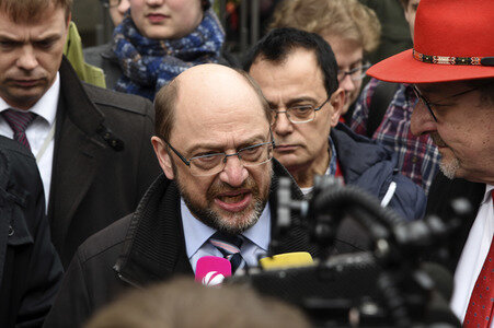 SPD-Kanzlerkandidat Martin Schulz in Darmstadt