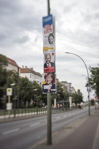 Bundestagswahlkampf-Plakate in Berlin