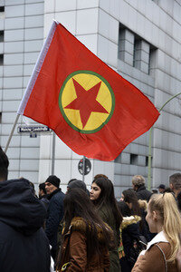 Kurden-Demonstration in Frankfurt