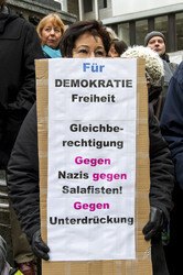 Demo gegen Rassismus, Salafisten und Pegida, Wuppertal