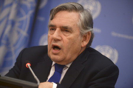 Gordon Brown bei der UN in New York