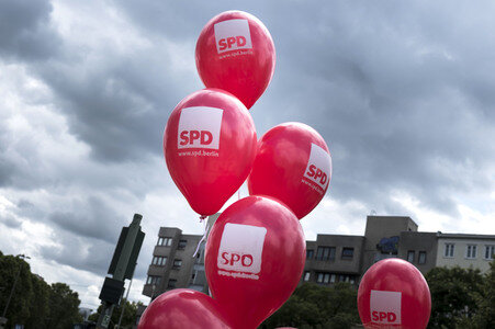 Straßenwahlkampf zur Bundestagswahl in Berlin