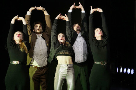 Theaterprobe 'Die stillen Trabanten' in Berlin