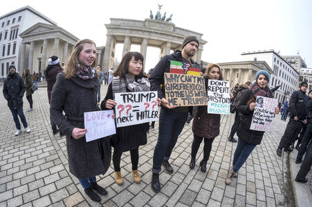Protest gegen Trump-Politik in Berlin