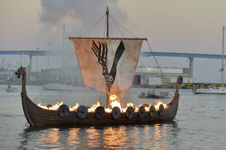 'Vikings' Beisetzungszeremonie auf der San Diego Comic-Con International 2017