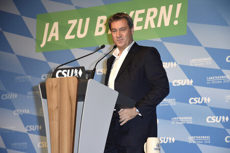 Schlusskundgebung der CSU zur Landtagswahl in München