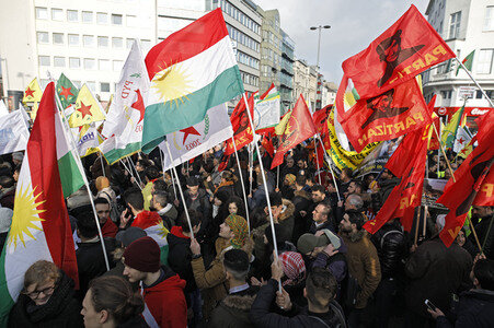 Kurden-Demo in Köln