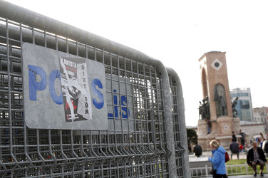 Absperrung des Taksim Platzes, Istanbul