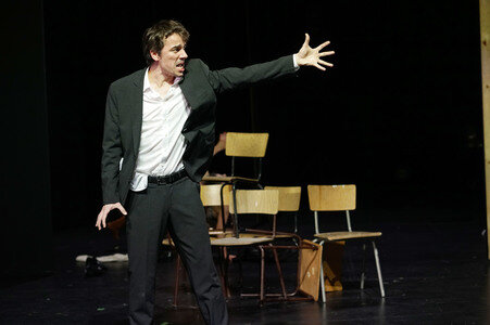 Theaterprobe 'Die stillen Trabanten' in Berlin