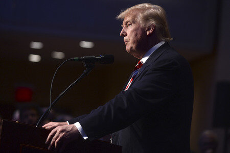 Wahlkampfrede von Donald Trump in New York
