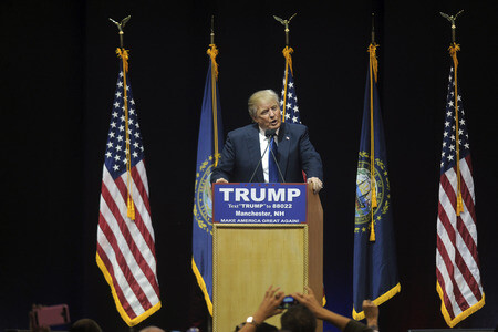 Wahlkampfrede von Donald Trump in Manchester