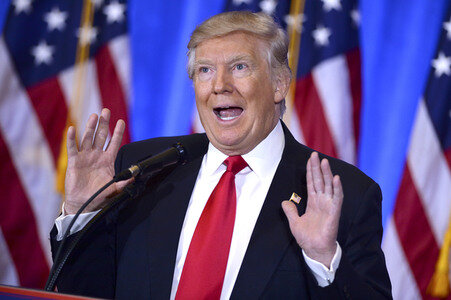 Donald Trump Pressekonferenz in New York