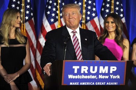 Wahlkampfrede von Donald Trump in Briarcliff Manor