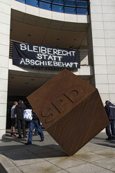 Aktivisten besetzen die Bundeszentrale der SPD, Berlin