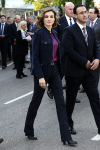 König Felipe und Königin Letizia besuchen Colombres