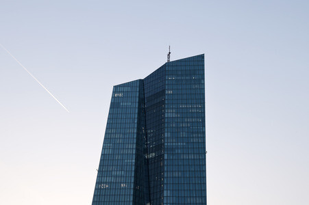 Die Europäische Zentralbank in Frankfurt