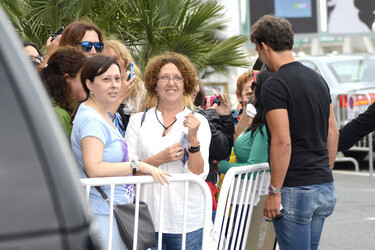 Ankunft von Jonas Kaufmann beim San Sebastian Film Festival 2014