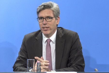 Pressekonferenz zum Thema Luftqualität in Berlin