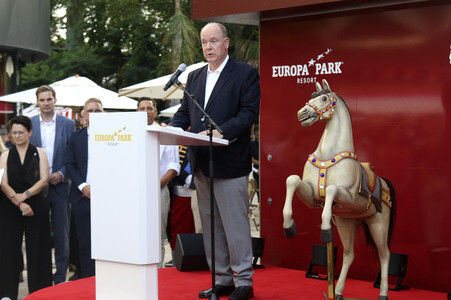 Einweihung des Themenbereichs Monaco mit Fürst Albert II. im Europa-Park in Rust