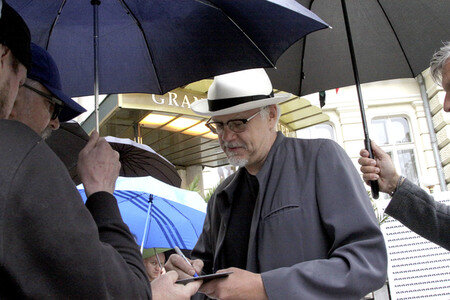 Ankunft von Tim Robbins, Karlovy Vary International Film Festival 2018
