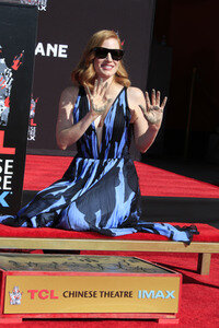 Hand and Footprint Ceremony mit Jassica Chastain in Los Angeles