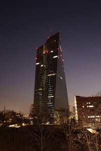 Die Europäische Zentralbank in Frankfurt