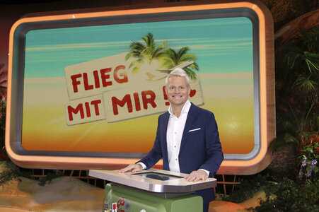 Fototermin zur Quizshow 'Flieg mit mir!' in Hamburg