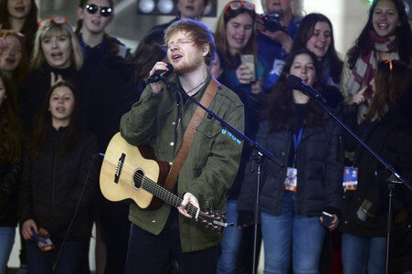 Auftritt von Ed Sheeran in New York