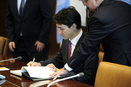 Justin Trudeau  bei der UN in New York