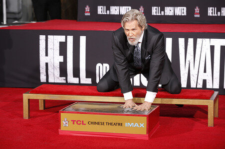 Hand and Footprint Ceremony mit Jeff Bridges in Los Angeles