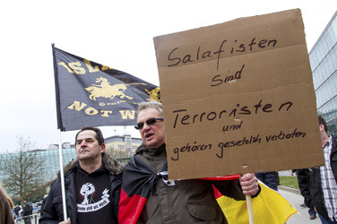 Pegida Demonstration, Wuppertal