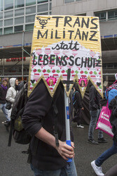 Gegendemonstration zum 'Marsch für das Leben', Berlin