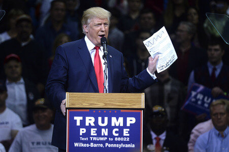 Donald Trump Wahlkampfveranstaltung in Wilkes-Barre