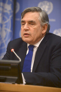 Gordon Brown bei der UN in New York