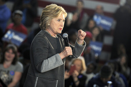 Wahlkampfrede von Hillary Clinton in New York