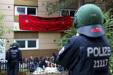 Demo '§ 23 United Neighbours - wir bleiben alle!', Berlin