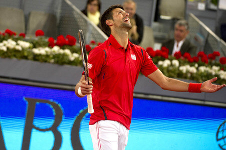 Tennis Match Novak Djokovic vs Kei Nishikori in Madrid
