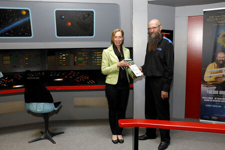 Übergabe von EU-Fördergeldern für Star Trek Museum in Bad Münder