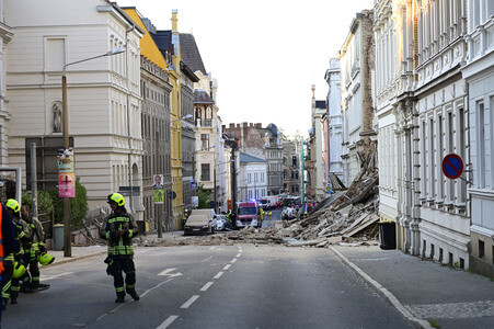 Einsturz eines Mehrfamilienhauses in Görlitz