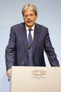 G20 Pressekonferenz von Paolo Gentiloni in Hamburg