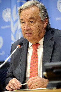 UN-Pressekonferenz mit António Guterres in New York