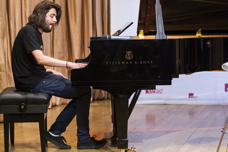 Pressetermin mit Salvador Sobral in Madrid
