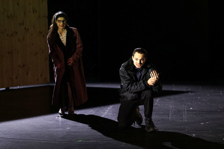Theaterprobe 'Die stillen Trabanten' in Berlin